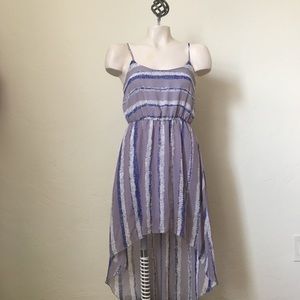 Purple High Low Sleeveless Dress Sz S